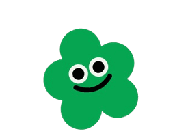 green flower emoji